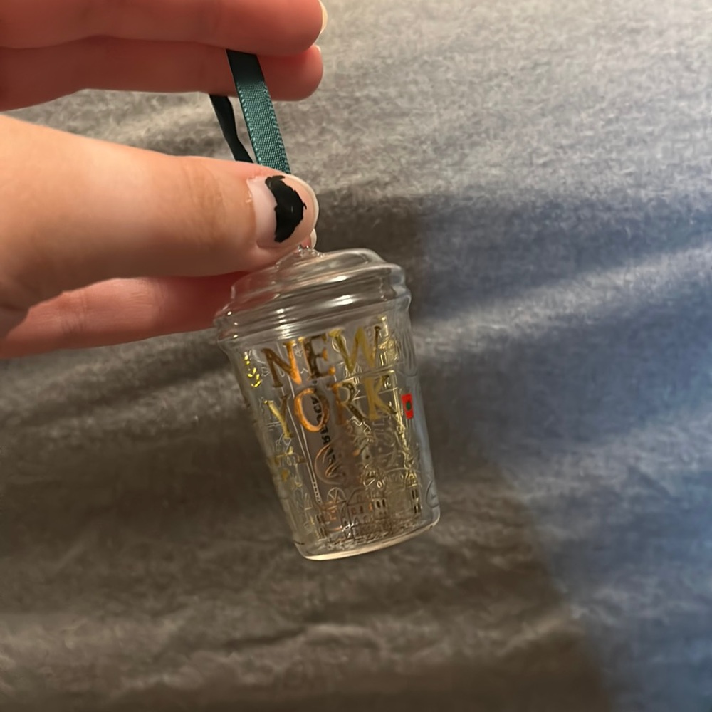 Starbucks Glass cup ornament
